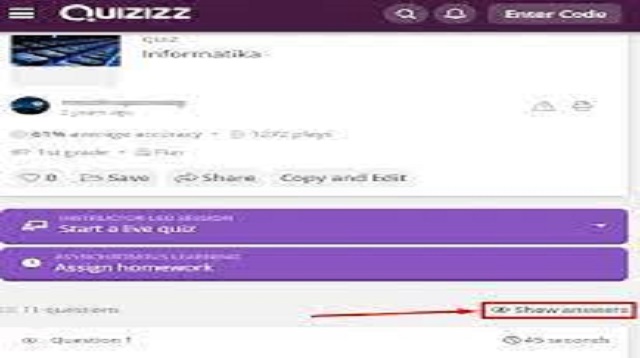 Cara Hack Quizizz