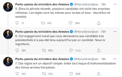 Extrait du fil Twitter d'Hervé Grandjean