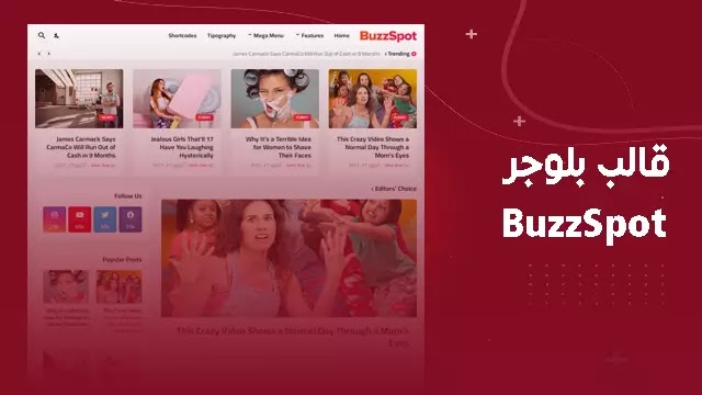 قالب بلوجر BuzzSpot