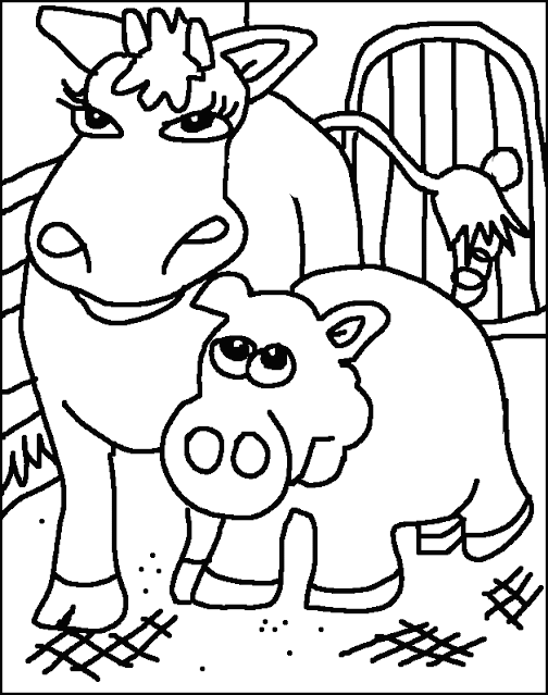 Vegan Kids Coloring Page Printable Activity