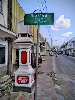 Signage, penunjuk jalan, Kota Tua Ampenan, Lombok, nusa tenggara, barat