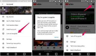 Cara mengaktifkan mode penyamaran di YouTube ( activate incognito mode )