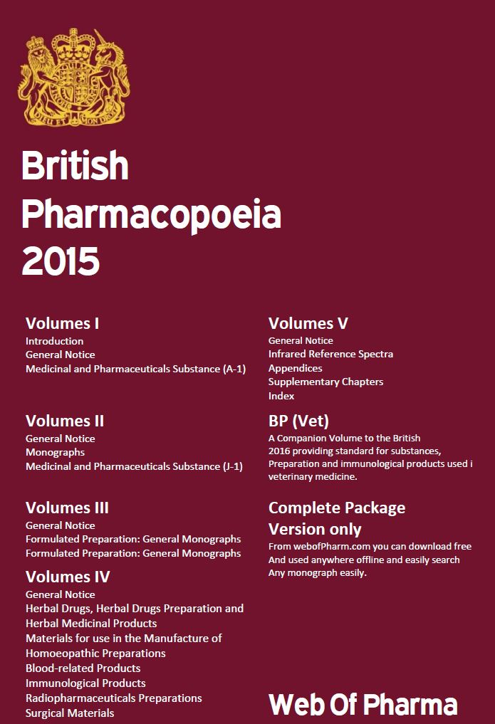 British Pharmacopoeia 2015