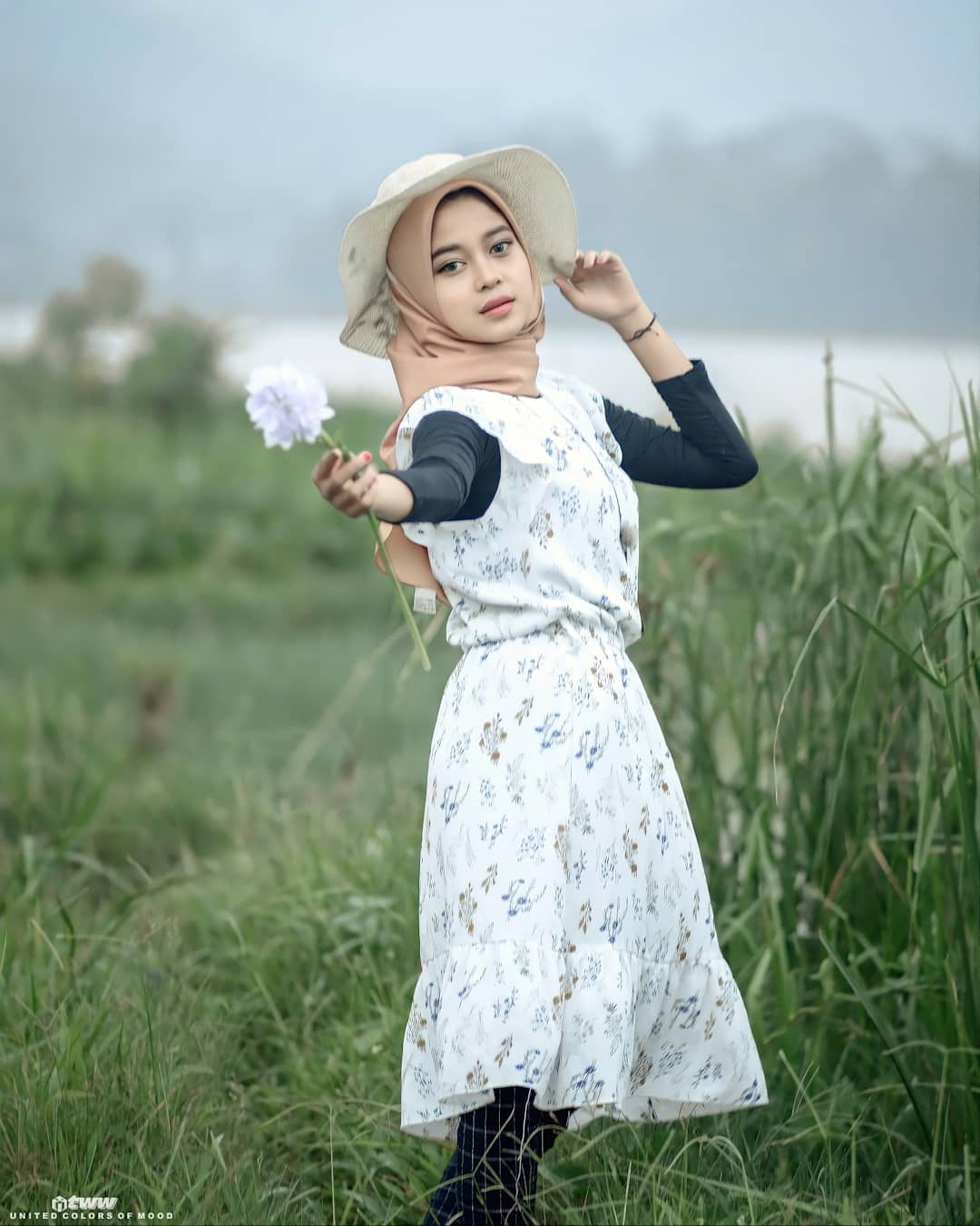 ootd hijab,images,photo,Nanda Frisca,selebgram,foto model.