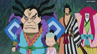 ワンピースアニメ ゾウ編 772話 雷ぞう カン十郎 錦えもん 赤鞘九人男 | ONE PIECE Episode 772