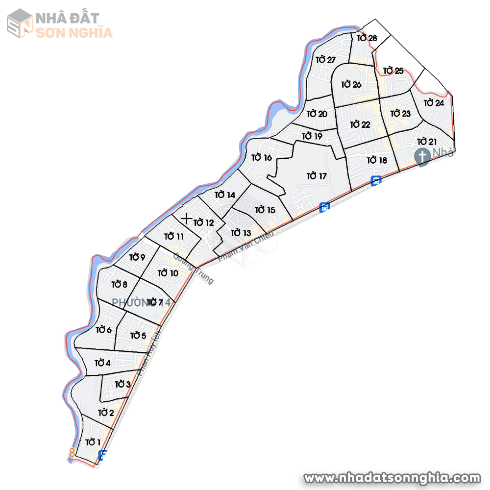 Bản đồ lộ giới hẻm phường 14 quận Gò Vấp