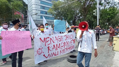 Mahasiswa Ricuh, Demo Setahun Kepemimpinan Bobby Nasution di Medan 