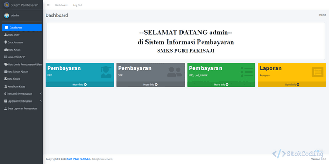 Aplikasi Pembayaran Sekolah Berbasis Web (Codeigniter)