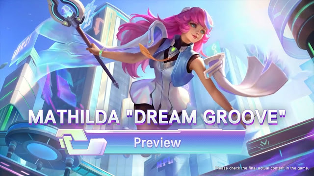 mathilda dream groove mpl skin wallpaper hd mobile legends