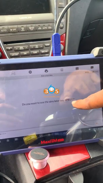Unlock and Program Lexus ES350 Key with Autel IM608 19