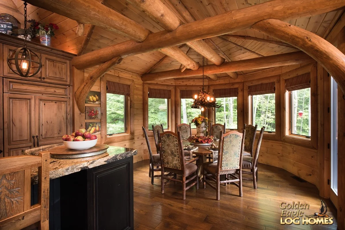 South Carolina Log Home Floor Plan by Golden Eagle Log