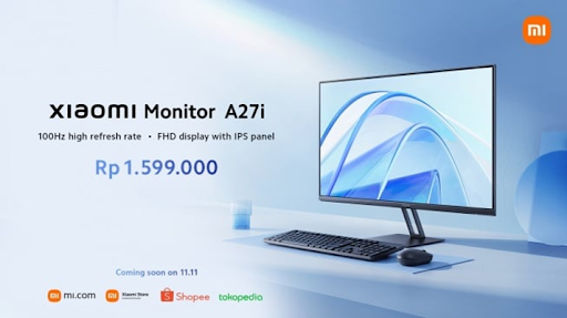 Xiaomi Smart Band 8 Active dan Xiaomi Monitor A27