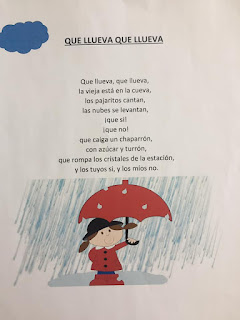 Canción infantil : Que llueva que llueva