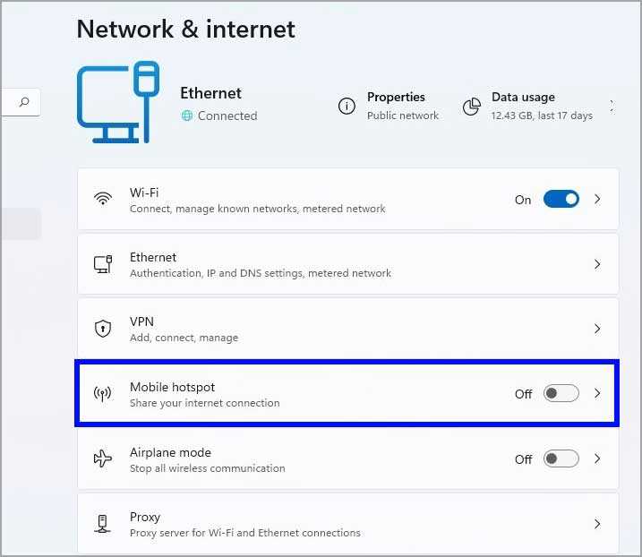 open-mobile-hotspot-windows-11