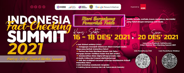 Isu Krusial Periksa Fakta akan dibahas di Indonesia Fact-checking Summit 2021