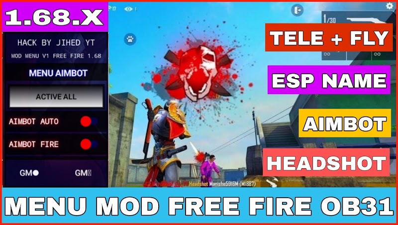 MENU MOD FREE FIRE OB31 -MOD AUTO HEADSHOT 100%, AIM BOT, AUTO GHIM ĐẦU, CHẠY NHANH, KHÔNG LỖI VĂNG GAME V5