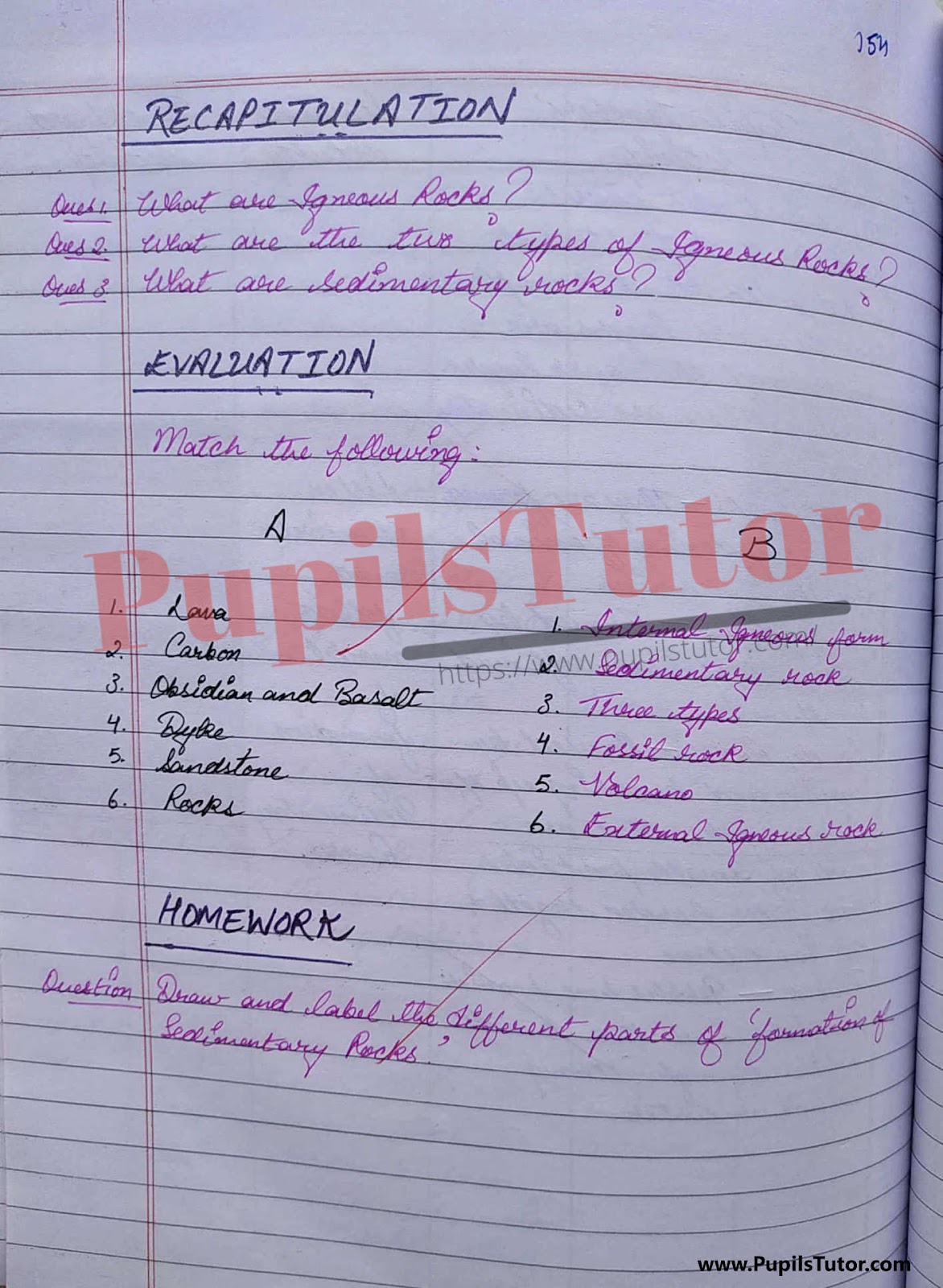 B.Ed Geography Lesson Plan For Class 9 PDF On Rock Formation Process  – [Page 6] – pupilstutor.com