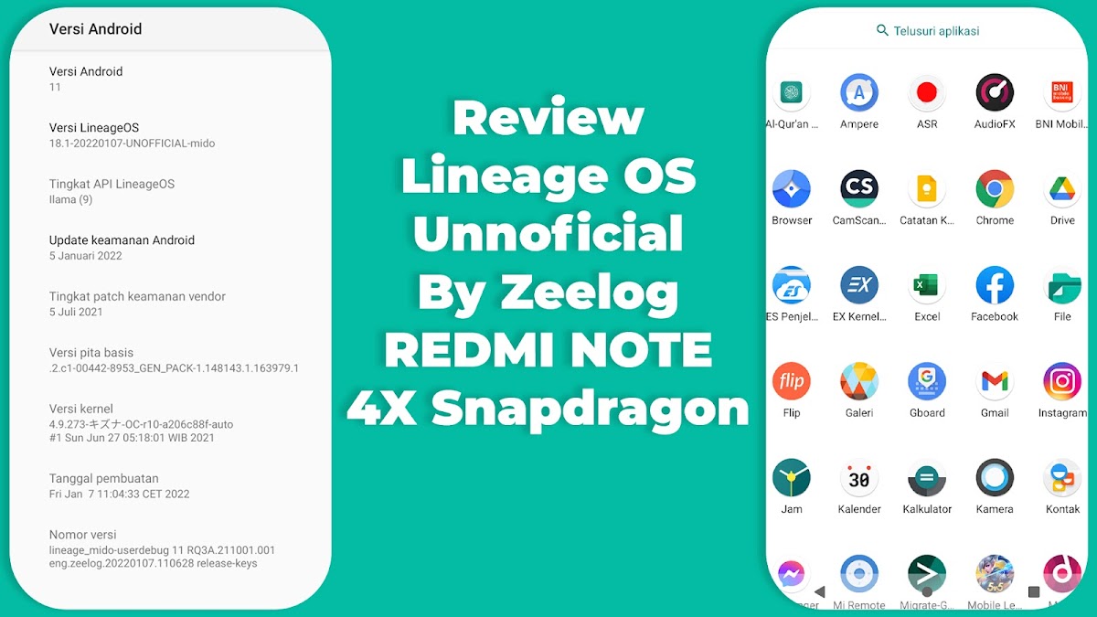 Review ROM Lineage OS Unnoficial Zeelog di Redmi Note 4X Snapdragon