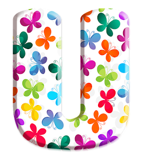 Abecedario con Mariposas de Colores.