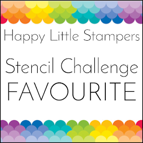 I Won a Stencil Favourite at Happy Little Stampers