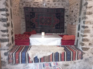 Old Sheki Teahouse on ground floor of Lower caravanserai in Sheki.