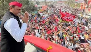 डबल इंजन की सरकार पूरी तरह हो चुकी है फेल:अखिलेश यादव | #NayaSaberaNetwork