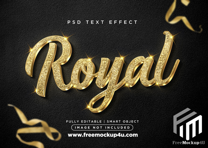 3D Style Royal Text Effect Psd Template