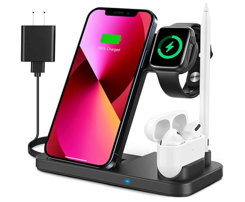 TAOHAI W40 4 in 1 Wireless Charging Station Stand