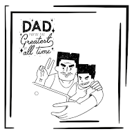 Greatest dad all time colouring page