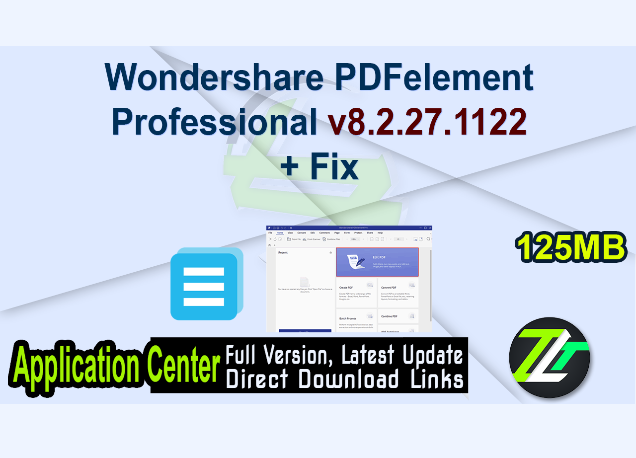 Wondershare PDFelement Professional v8.2.27.1122 + Fix