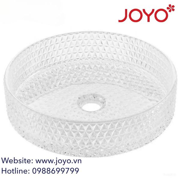 Chậu Lavabo Pha Lê thuỷ tinh  JV - 214