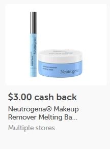 $3.00/1 Neutrogena Makeup Remover Melting Balm Ibotta cashback rebate *HERE*