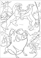 Lion king coloring page