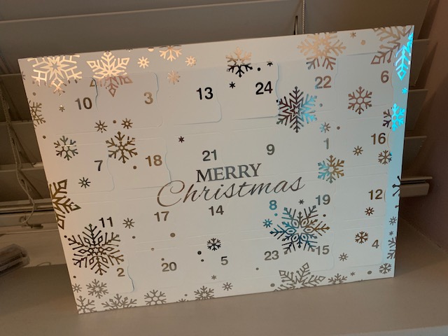 Advent Calendar, with snowflake design