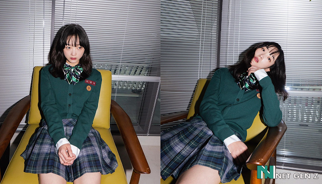 Lee Yoo Mi's appearance in school uniform
