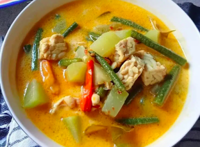 RESEP SAYUR LODEH TEMPE DAN KACANG PANJANG