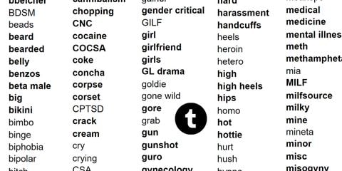 Tumblr banned tags