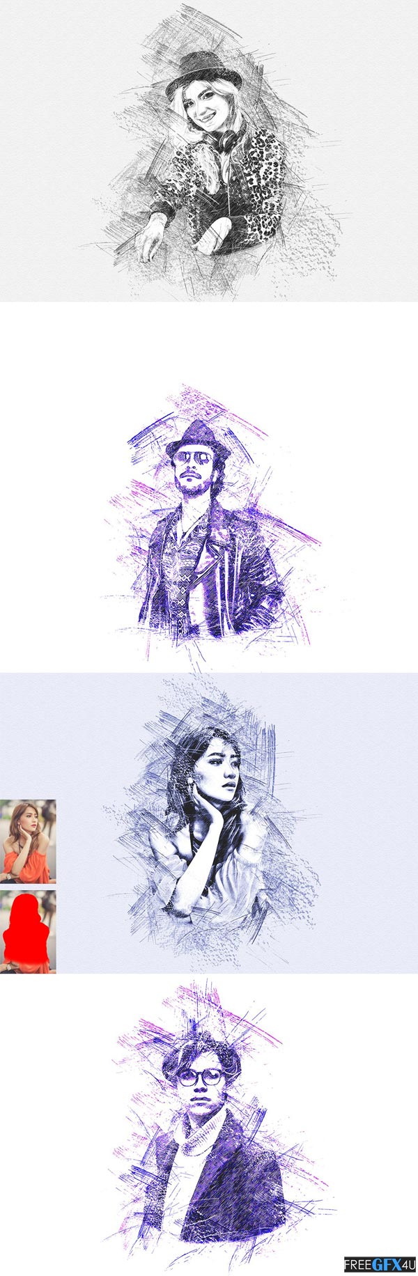 Pen Sketch Photoshop Action