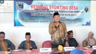 Wujudkan Desa Bebas Stunting, Pemdes Bintuhan Gelar Rembug Stunting