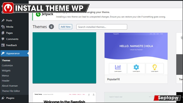 Install theme pada wordpress