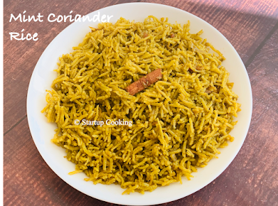 mint coriander rice