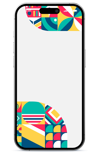 Stunning Flat Design Geometric Pattern Wallpaper for iphone 15 pro max ultra