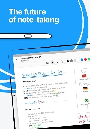 Nebo - A futuristic note taking android app for free