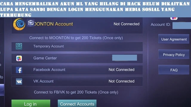 Cara Mengembalikan Akun ML yang Hilang di Hack Belum Dikaitkan Lupa Kata Sandi