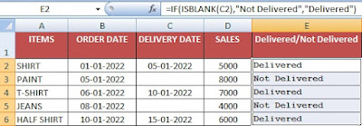 7 Way Find If cell is blank then return value of another cell in Excel in Hindi