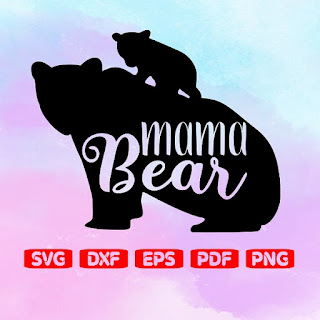Mama Bear Free SVG 04 Cricut Ready File