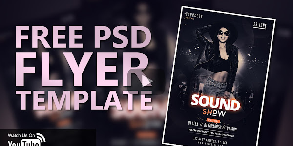 Sound Show Free PSD Flyer Template