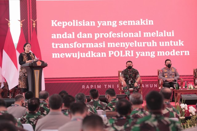 Puan Minta TNI-Polri Bantu Kawal Pemulihan Ekonomi dan Sosial 