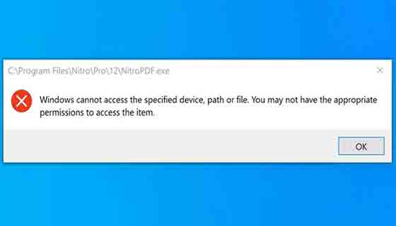 9 طرق لإصلاح الخطأ Windows cannot access the specified ويندوز 10 و ويندوز 11