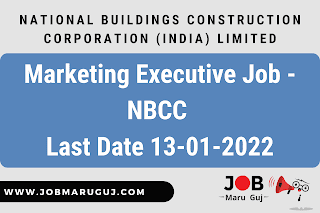 Marketing Executive Job - NBCC Recruitment 2022
